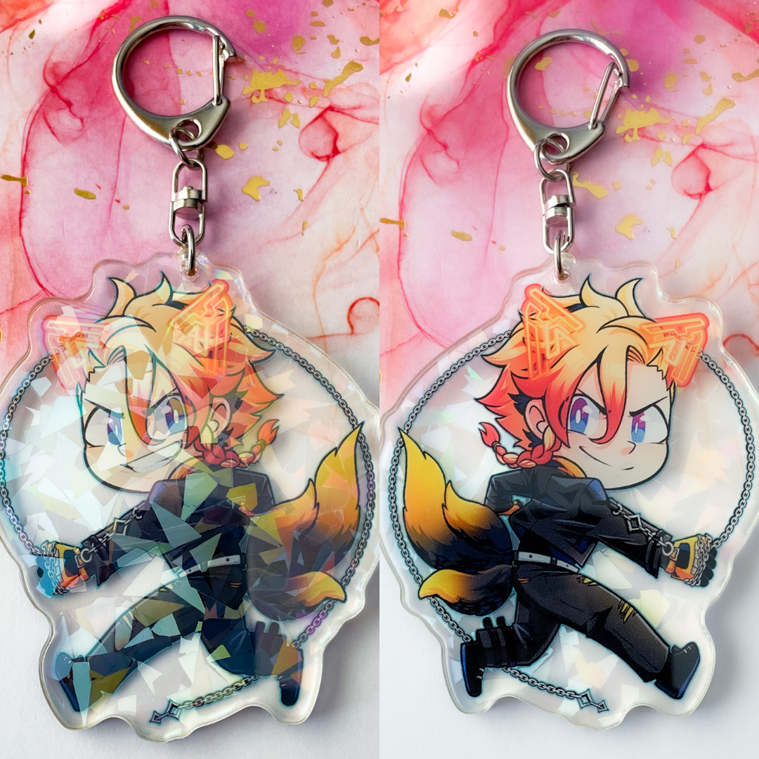 Holostars EN Tempus HQ Holographic Acrylic Charms