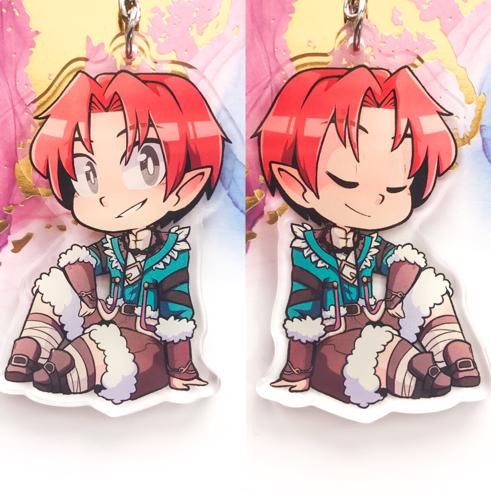 Rune Factory Boys Acrylic Charms - TheStarfishface