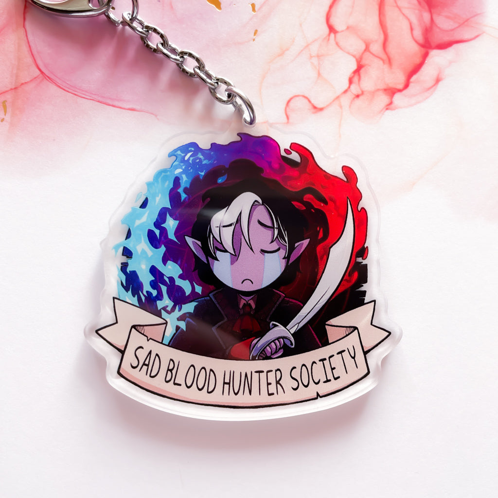 Sad D&D Society 2.5" Acrylic Charms
