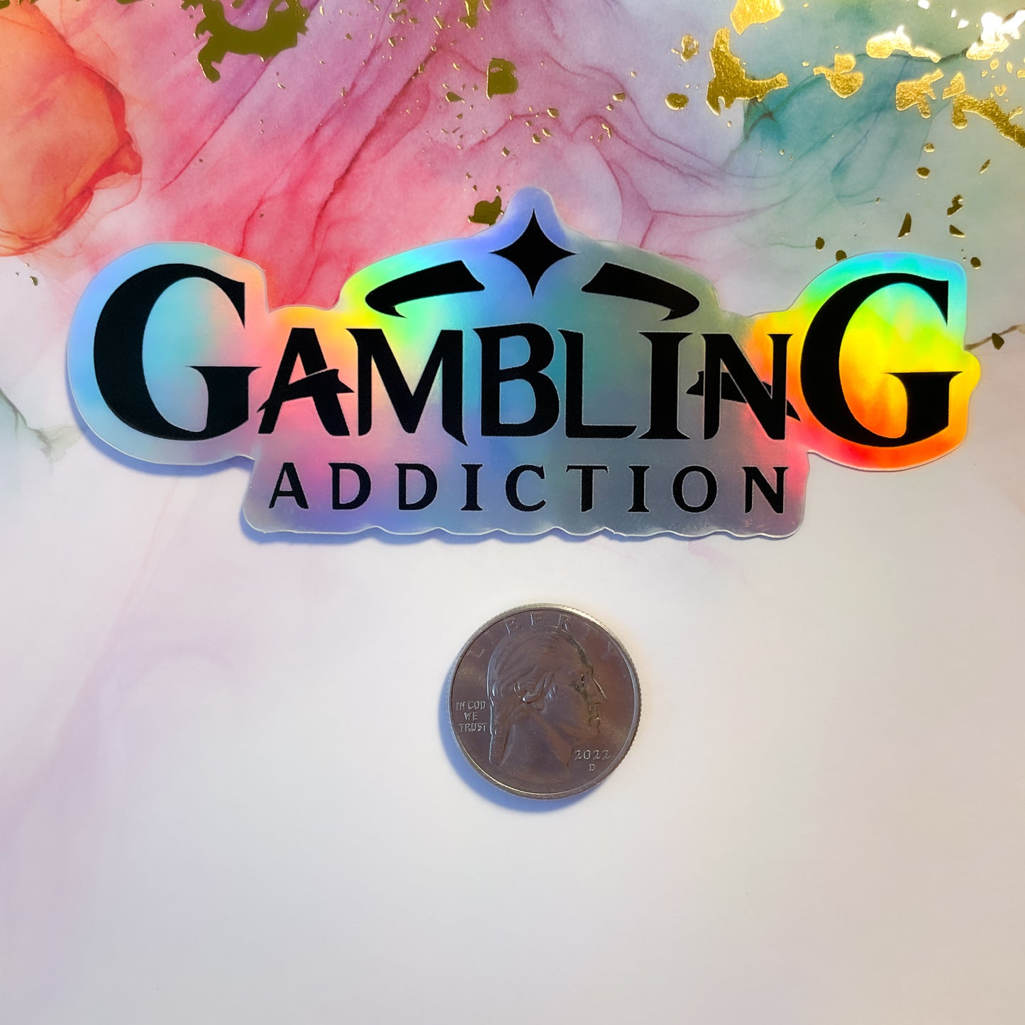 Genshin Impact Gambling Addiction Parody Sticker
