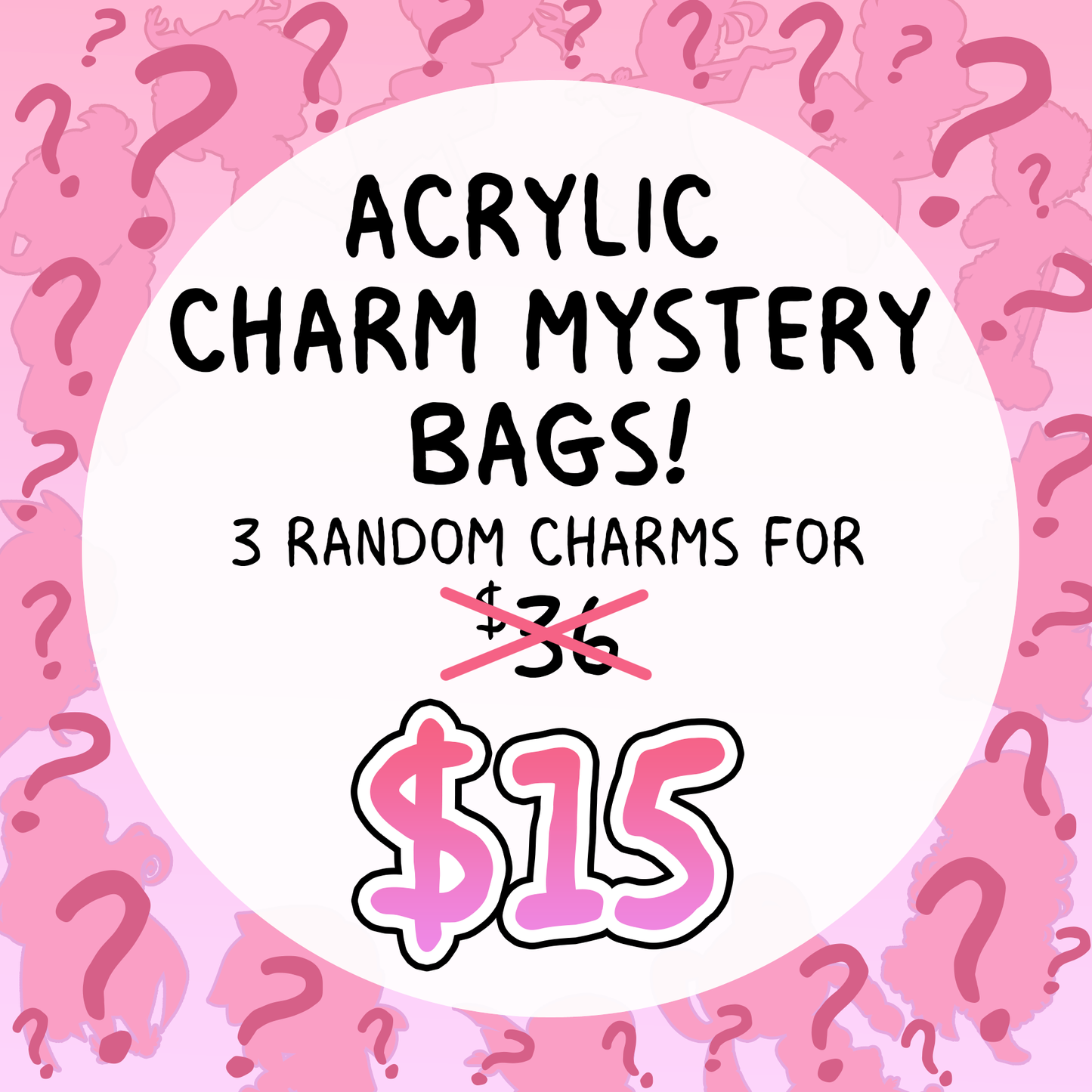 Acrylic Charms Mystery Bag