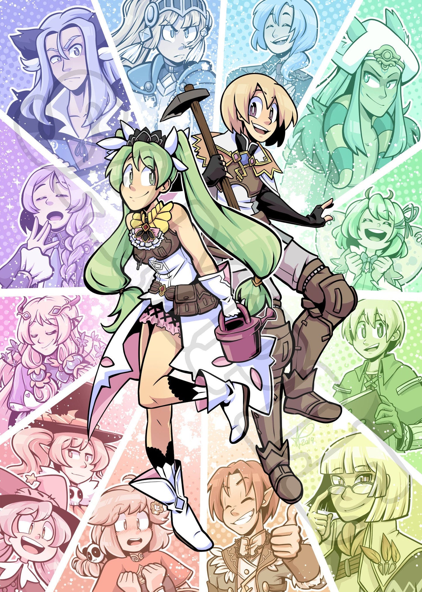 Rune Factory 4 Mini Print - TheStarfishface