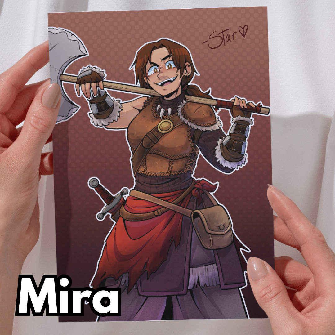 D&D Character Mini Prints