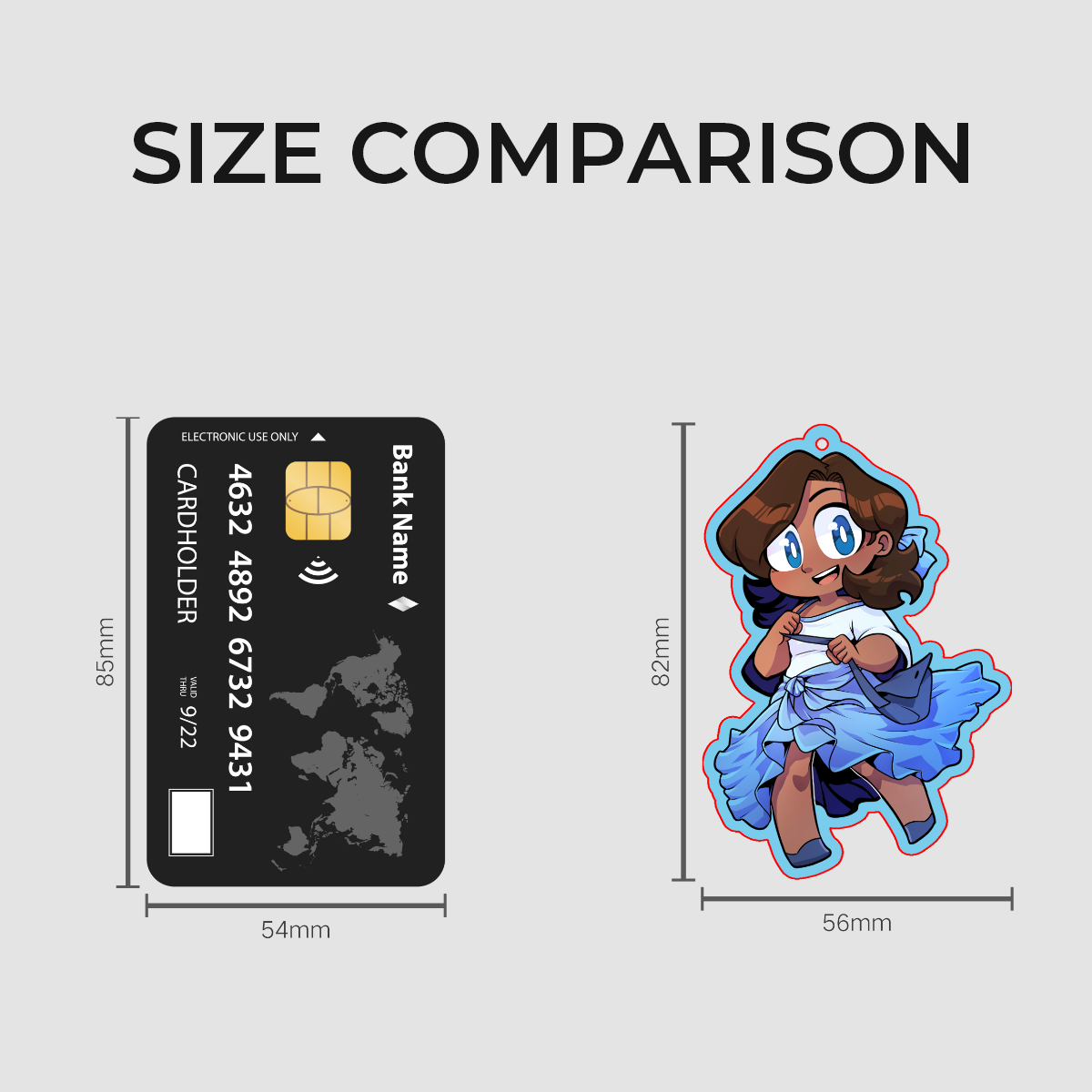 Castoff 3" Acrylic Charms - Marina