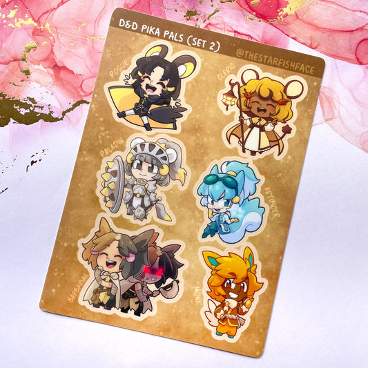 Pokemon D&D Pikachu & Friends Sticker Sheet (SET 2)
