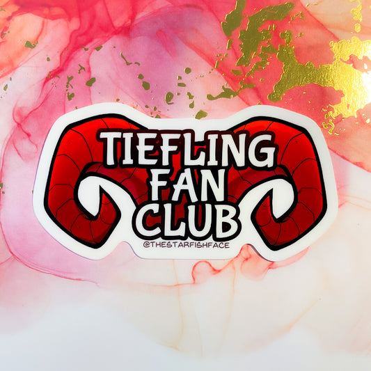 Tiefling Fan Club Sticker