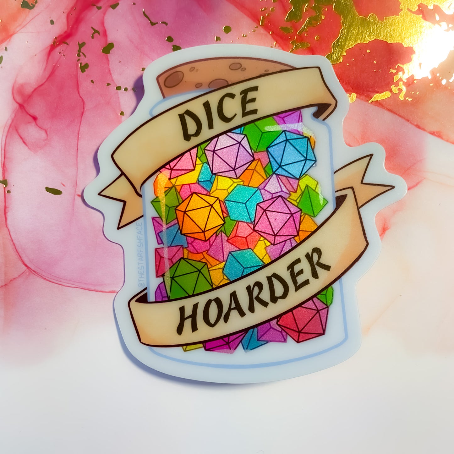 Dice Hoarder Holo Sticker