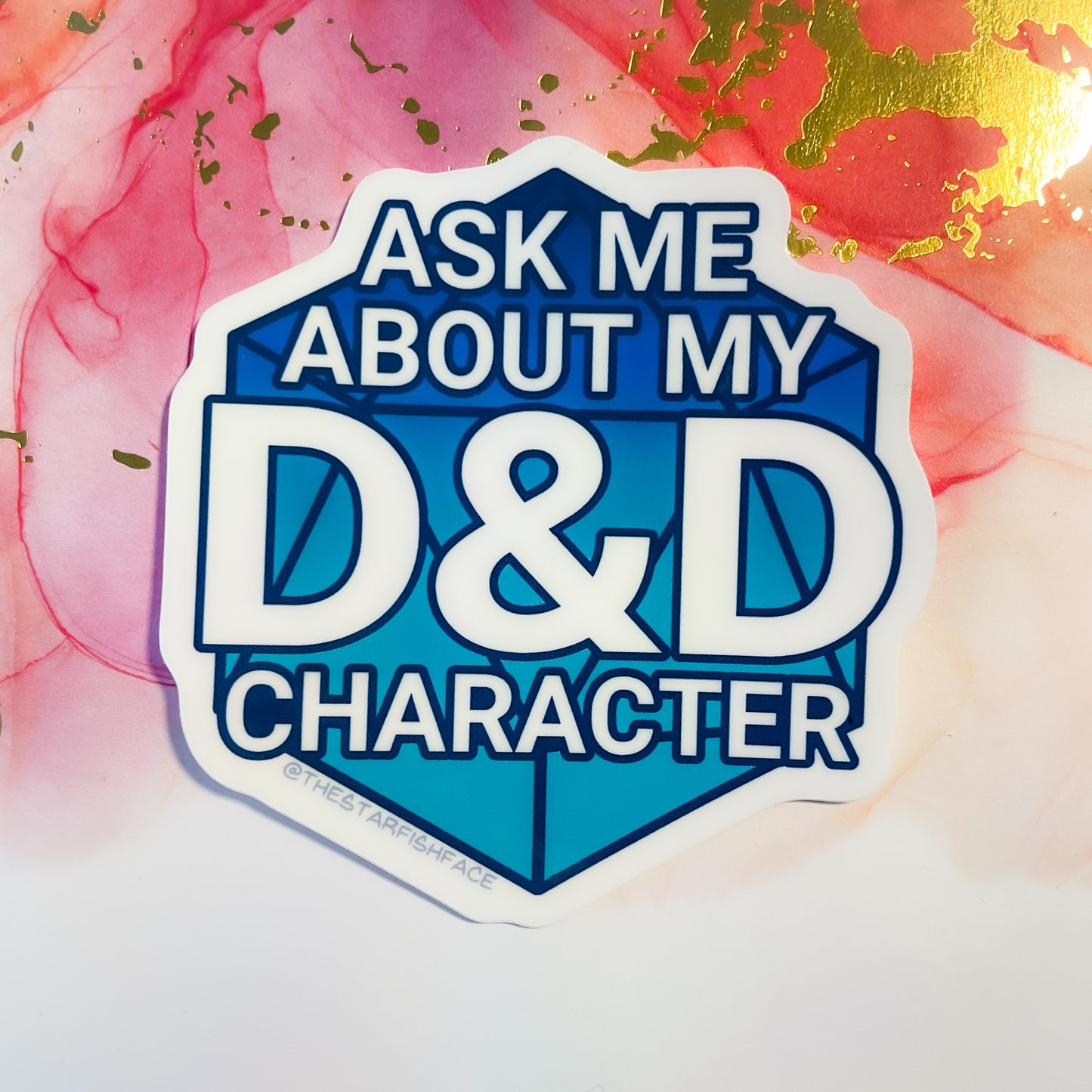 Ask Me About My D&D Character Sticker