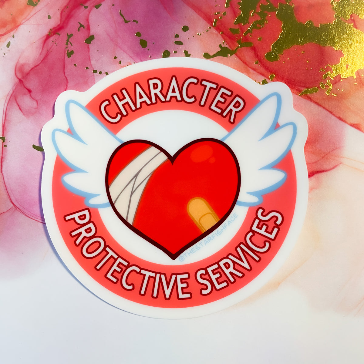 Protective Character Character Protective Services Sticker – TheStarfishface