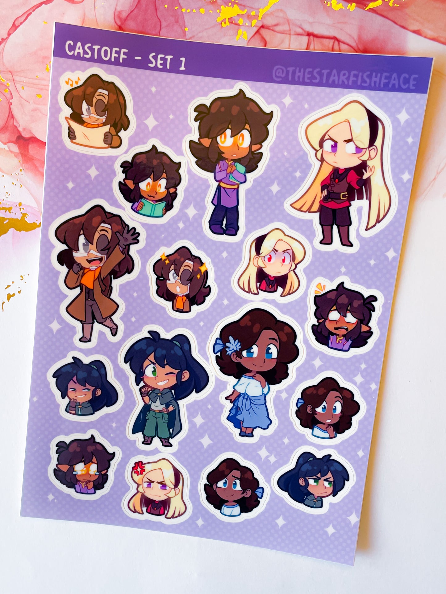 Castoff Sticker Sheet - Set 1