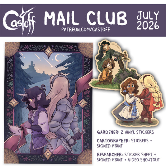 Castoff Mail Club Merch Set