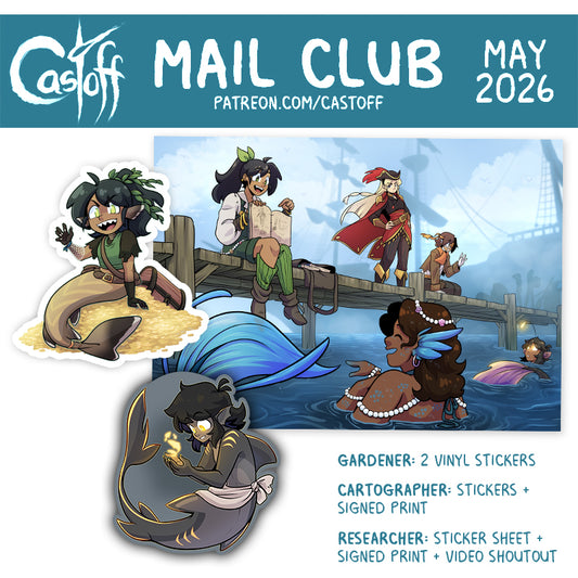 Castoff Mail Club Merch Set