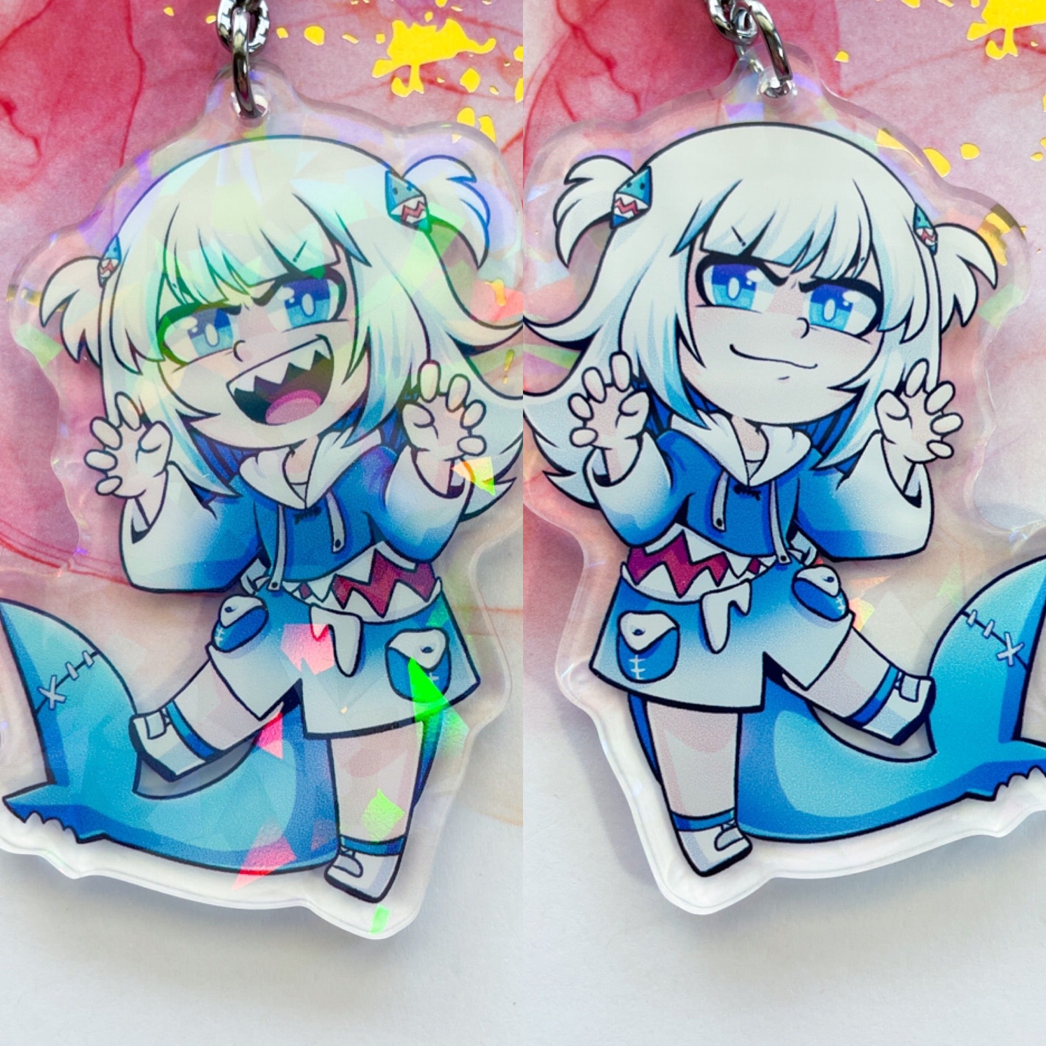 Hololive EN Myth Holographic Acrylic Charms – TheStarfishface