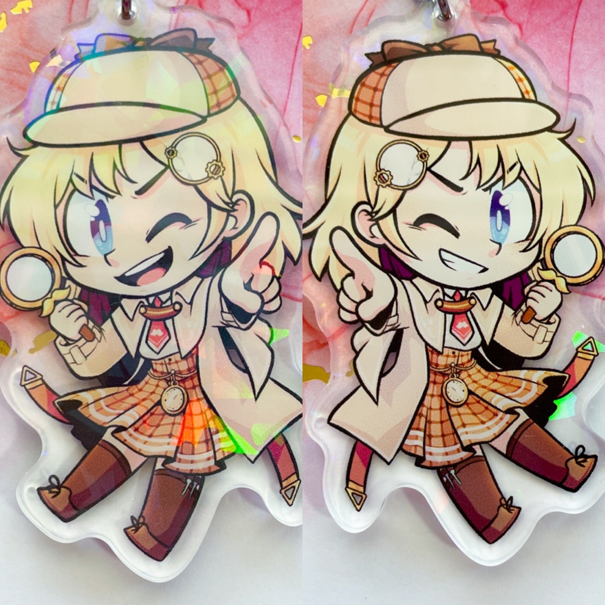 Hololive EN Myth Holographic Acrylic Charms – TheStarfishface