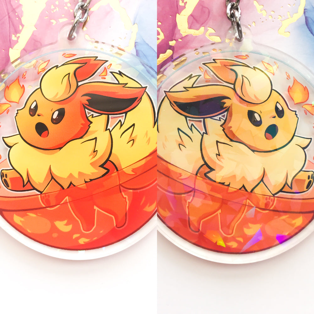 Pokemon Eeveelution Holo Acrylic Charms - TheStarfishface