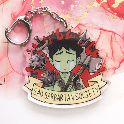 Sad D&D Society 2.5" Acrylic Charms - TheStarfishface