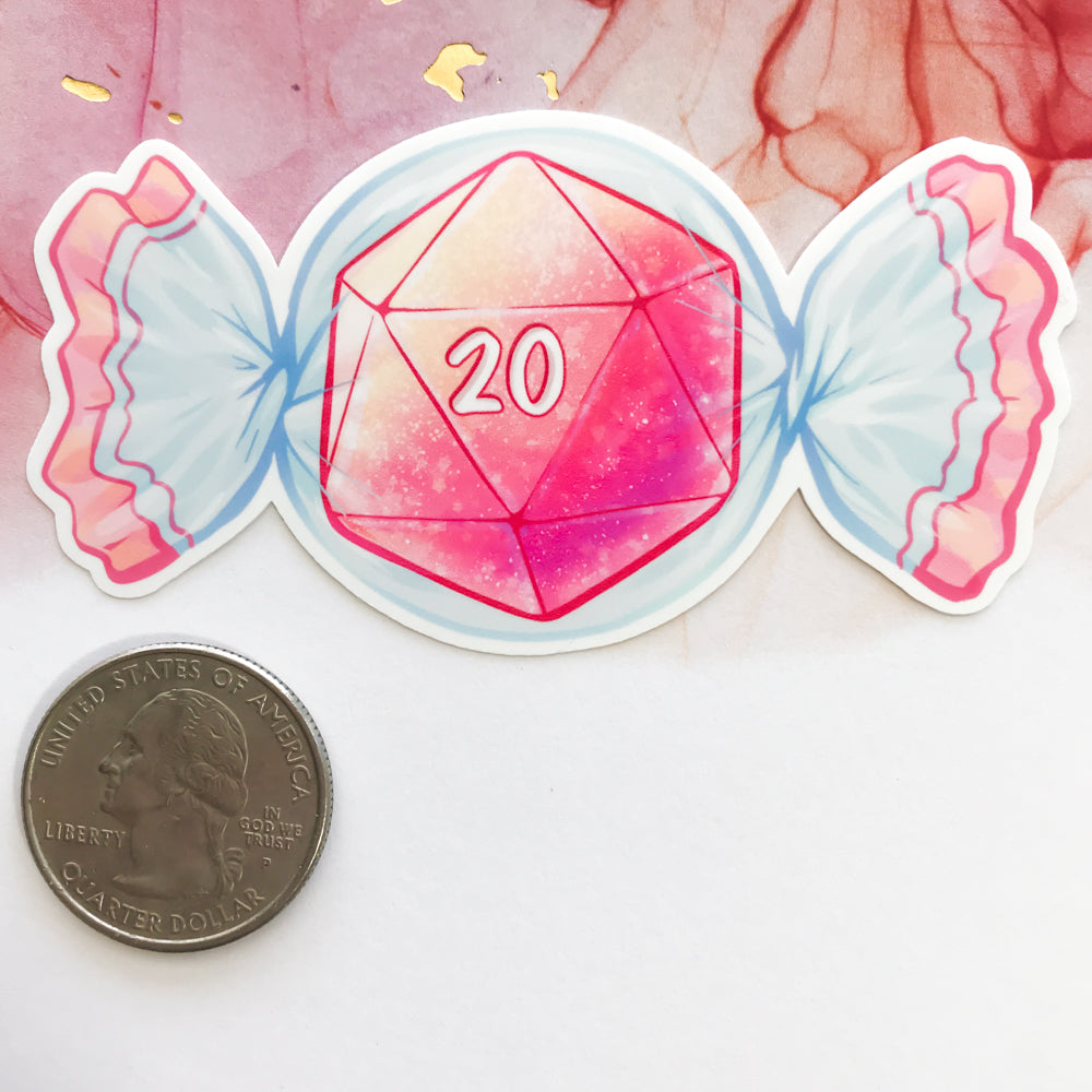d20 Candy Stickers – TheStarfishface