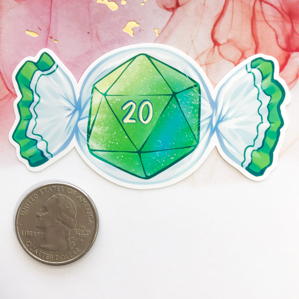 d20 Candy Stickers – TheStarfishface