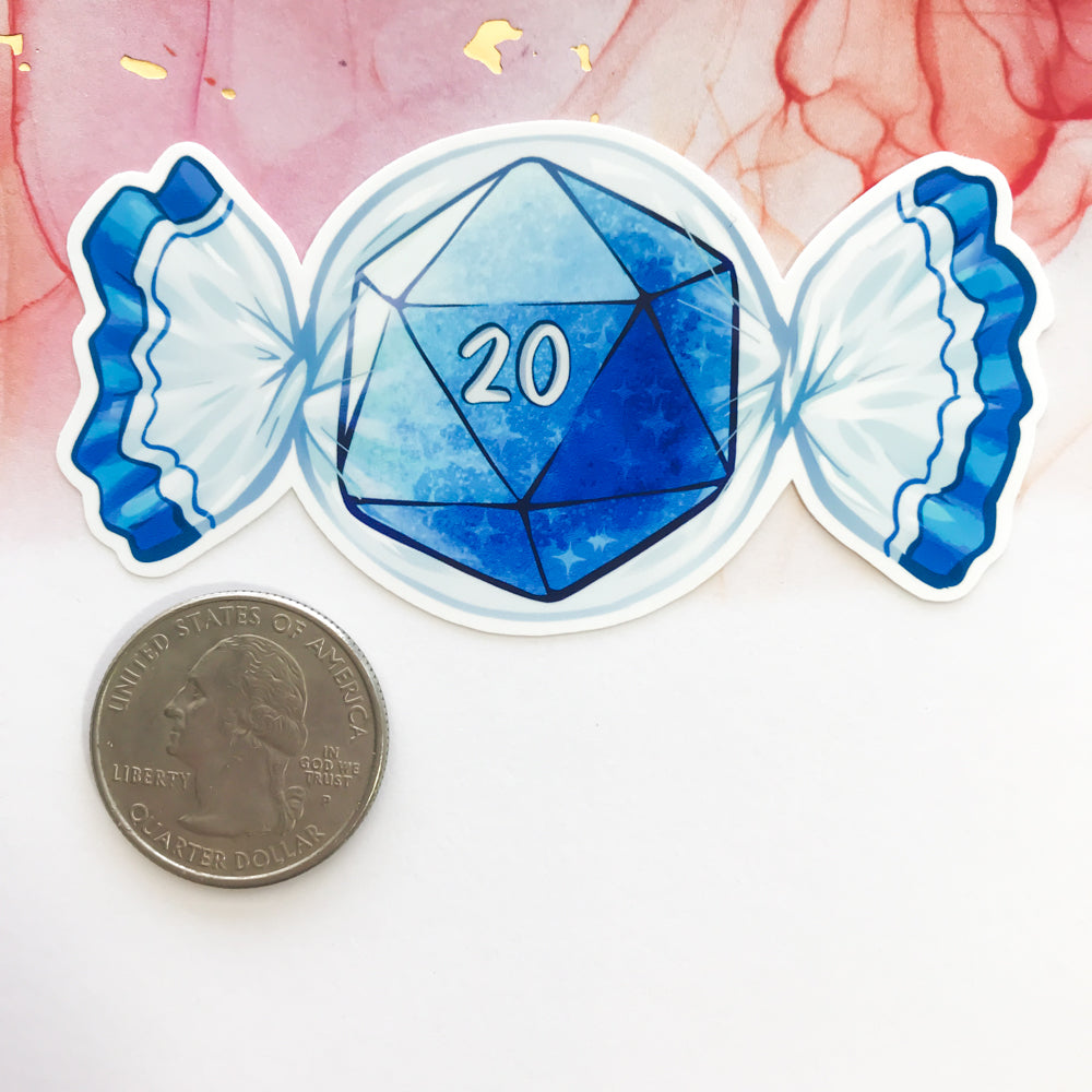 d20 Candy Stickers - TheStarfishface