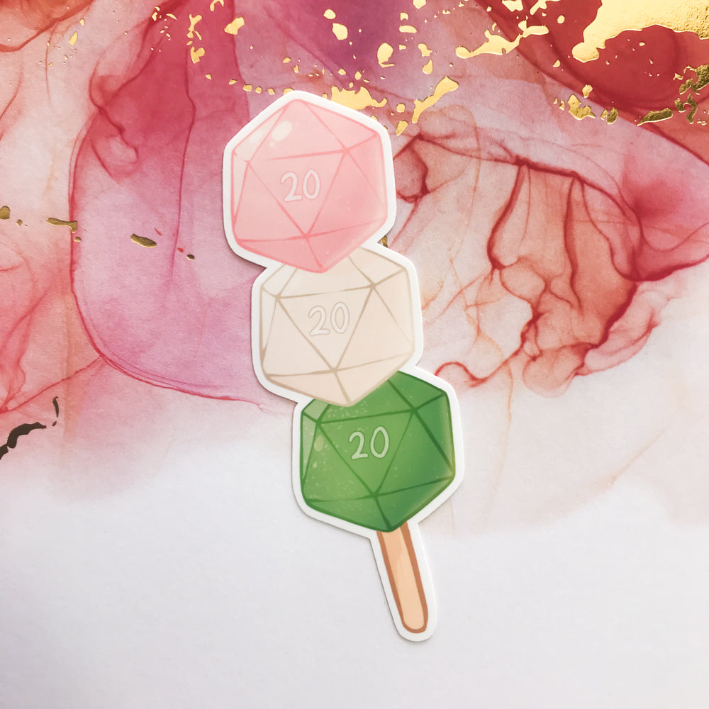 d20 Dango Sticker – TheStarfishface