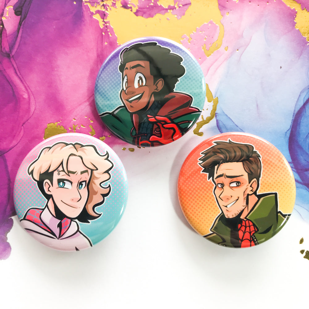 Spiderverse Buttons - TheStarfishface