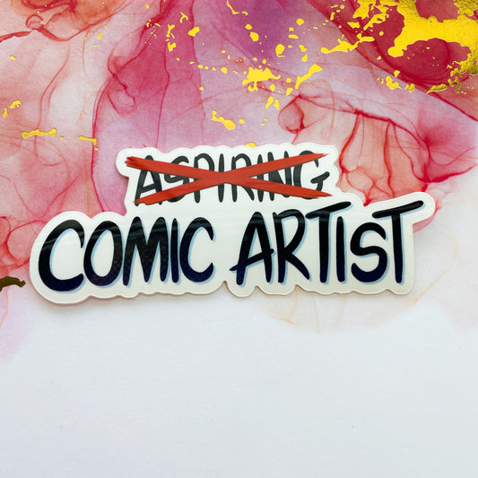 Aspiring Comic Artist Sticker