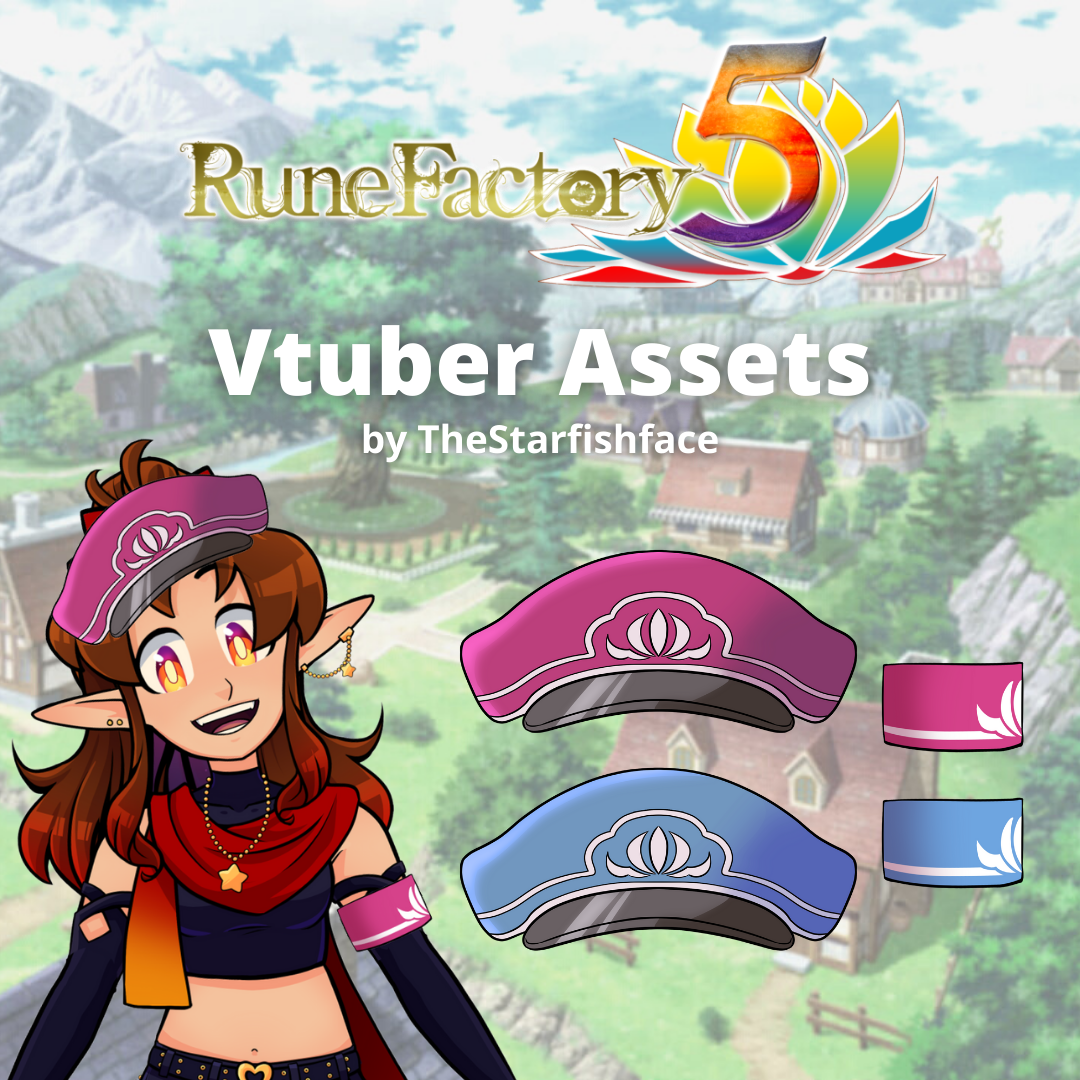 (FREE!) Rune Factory 5 Vtuber Assets