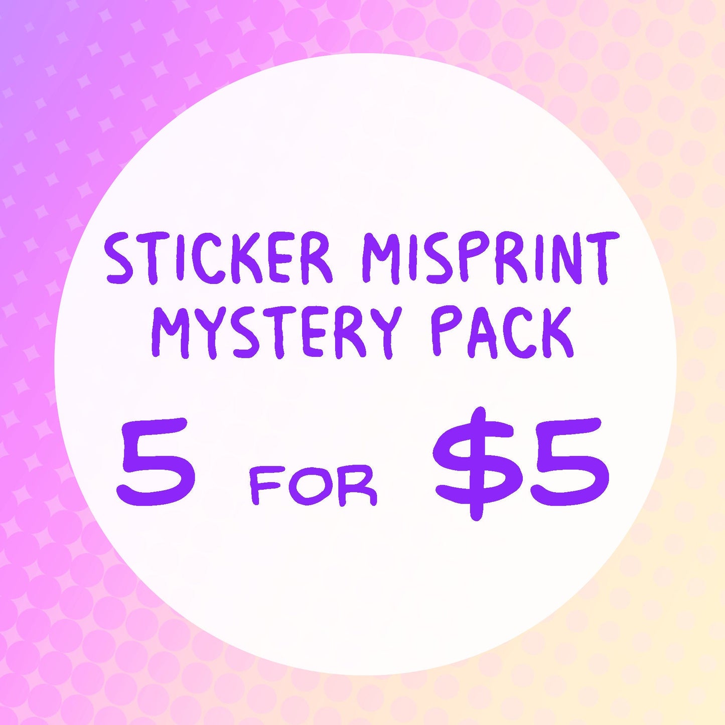 Sticker Misprint Mystery Pack - TheStarfishface