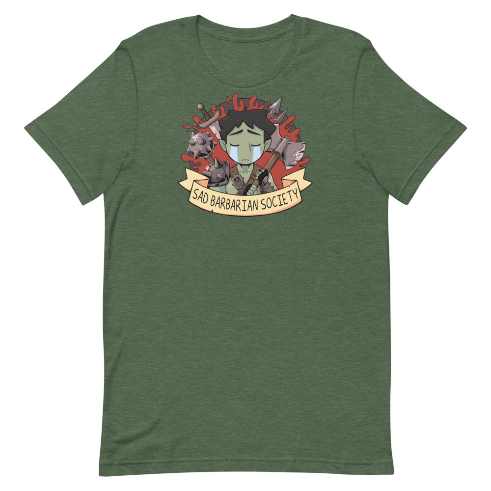 Sad Barbarian Society Unisex T-Shirt (4 Colors Available!) - TheStarfishface